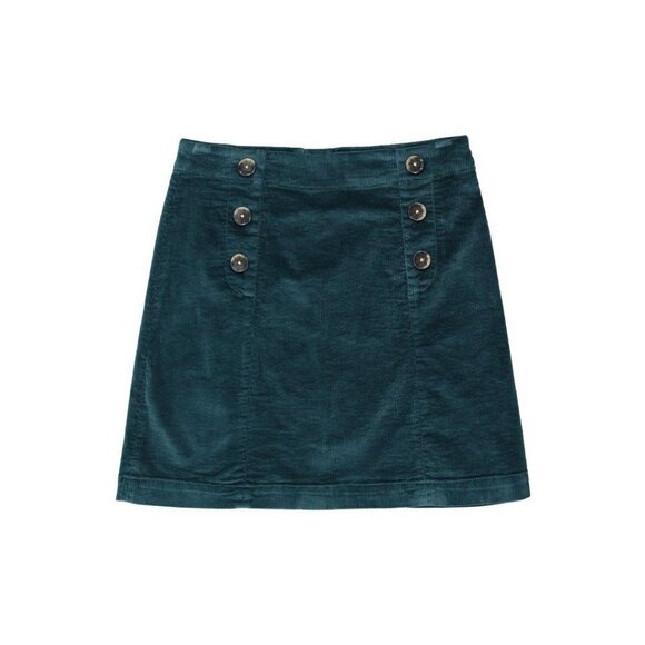 NWT GARCIA Teal Corduroy Mini Skirt - Picture 3 of 7